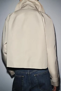 ZW COLLECTION SHORT TRENCH COAT