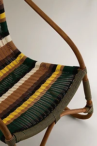 MULTICOLORED WOVEN CHAIR X COLLAGERIE