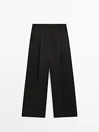 Pantalon fluide plissé