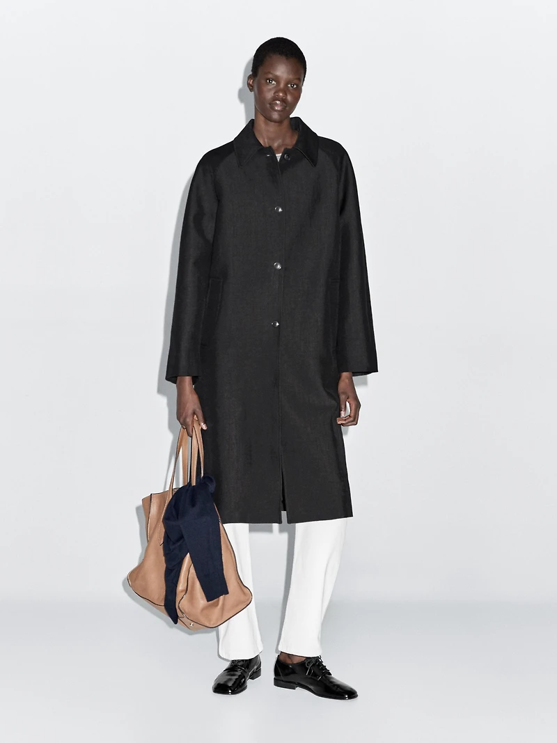 Manteau laine long
