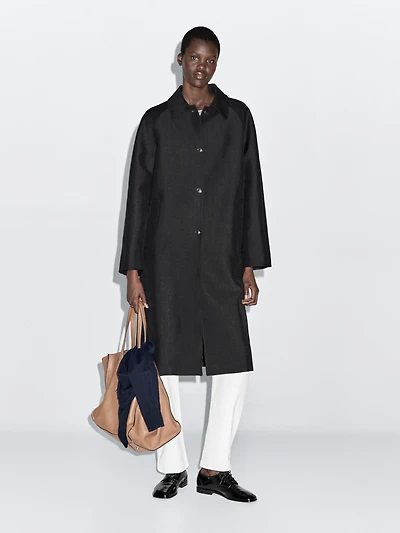 Manteau laine long