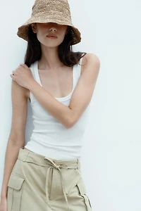BRAIDED BUCKET HAT