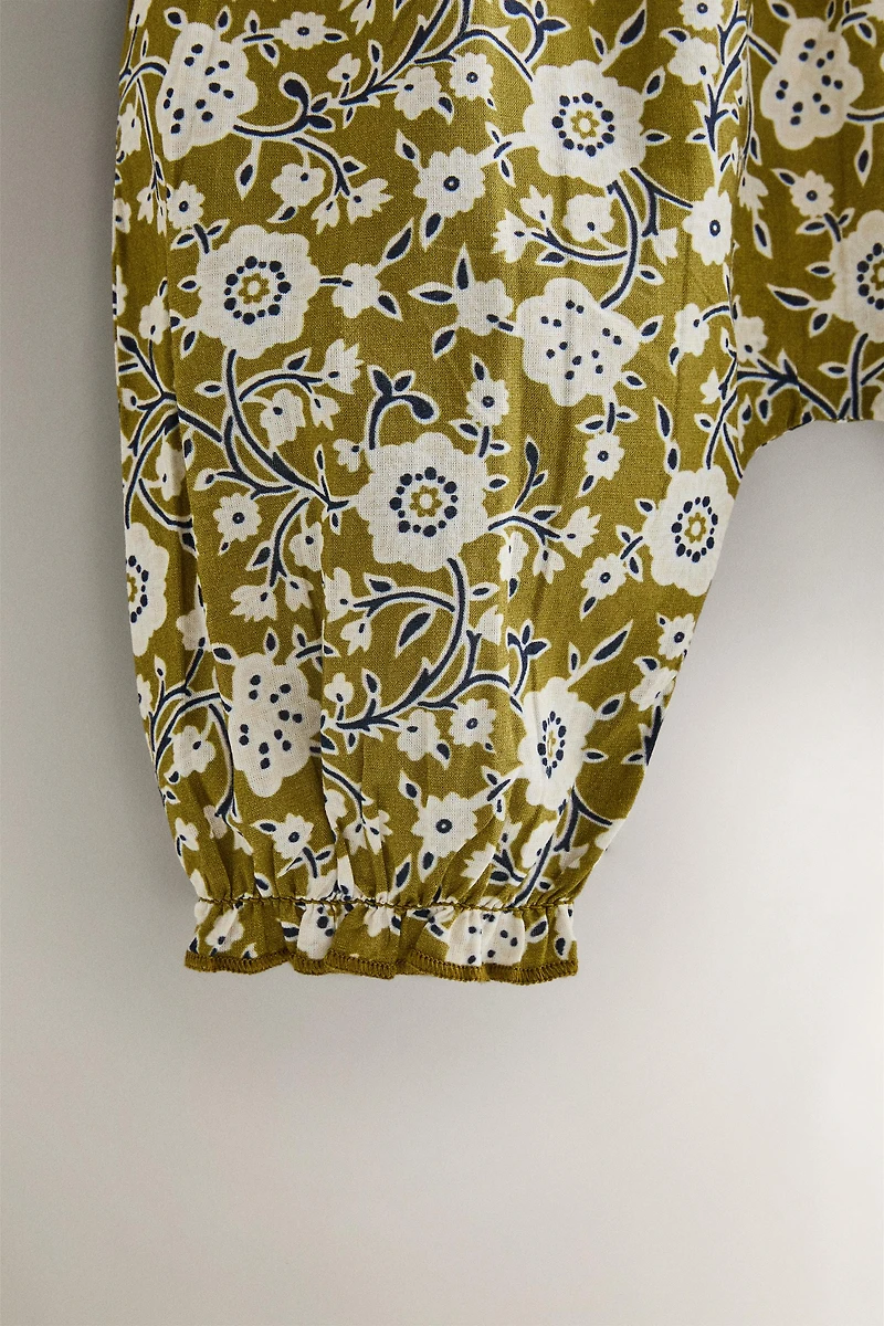 PANTALON BLOOMER BÉBÉ FLEURS