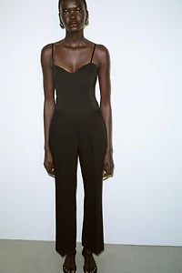 HIGH-WAISTED STRAIGHT LEG PANTS