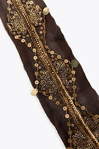BEADED SEQUIN SCARF