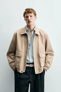 REGULAR FIT COTTON JACKET