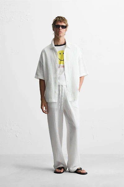 WRINKLED EFFECT SHIRT