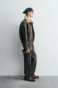 LIMITED EDITION MATCHING COLLAR LEATHER JACKET