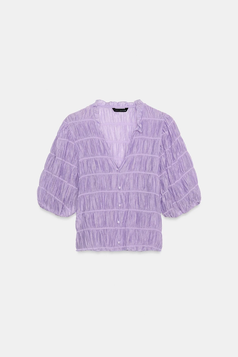 SMOCKED BLOUSE