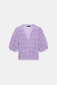 SMOCKED BLOUSE