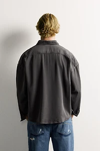 COTTON - LYOCELL BOXY FIT SHIRT