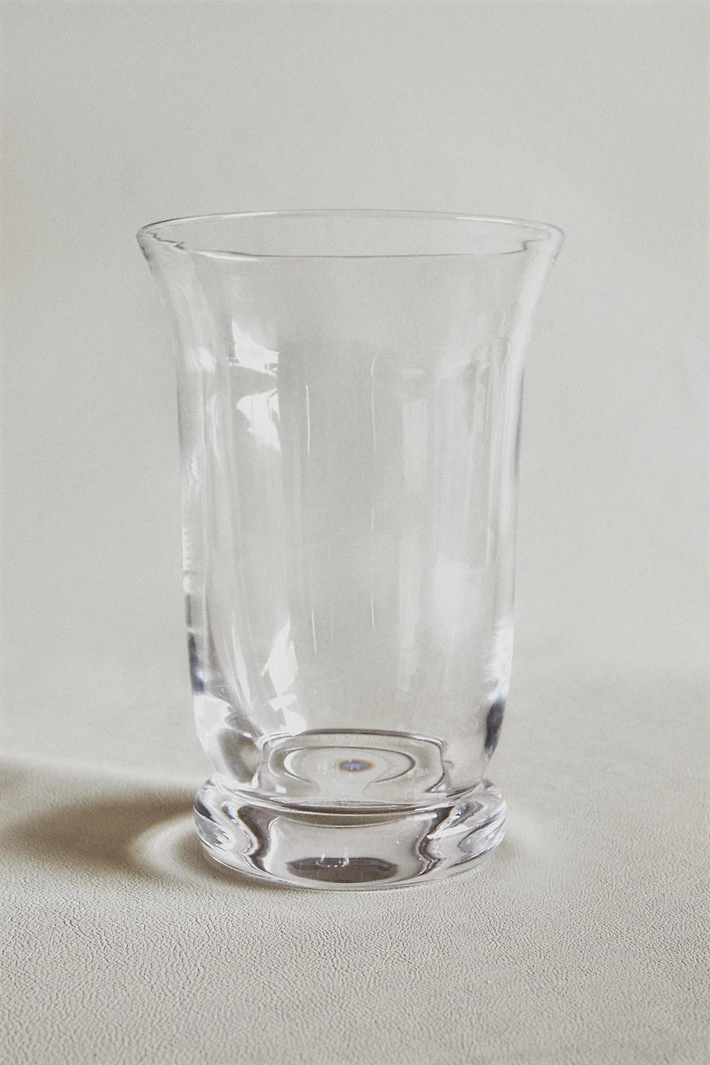 FLARED GLASS VASE