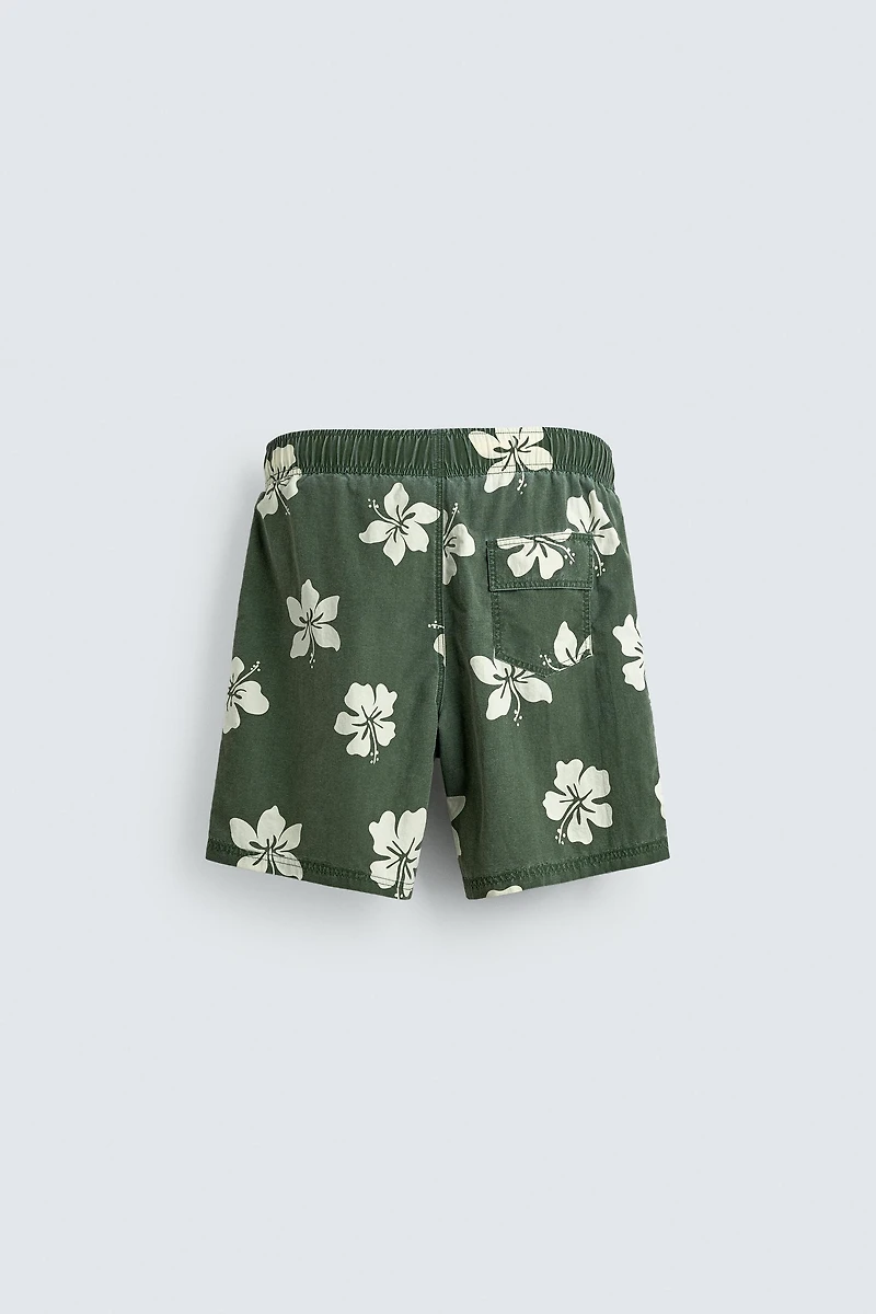 HIBISCUS PRINT BOARD SHORTS