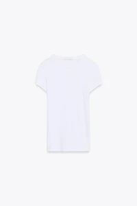 T-SHIRT EN VISCOSE À MANCHES COURTES