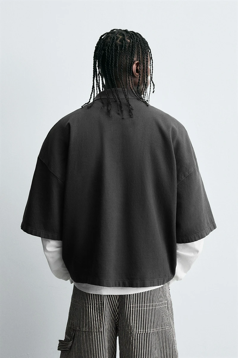 EMBROIDERED BOXY FIT POLO