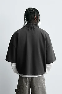 EMBROIDERED BOXY FIT POLO