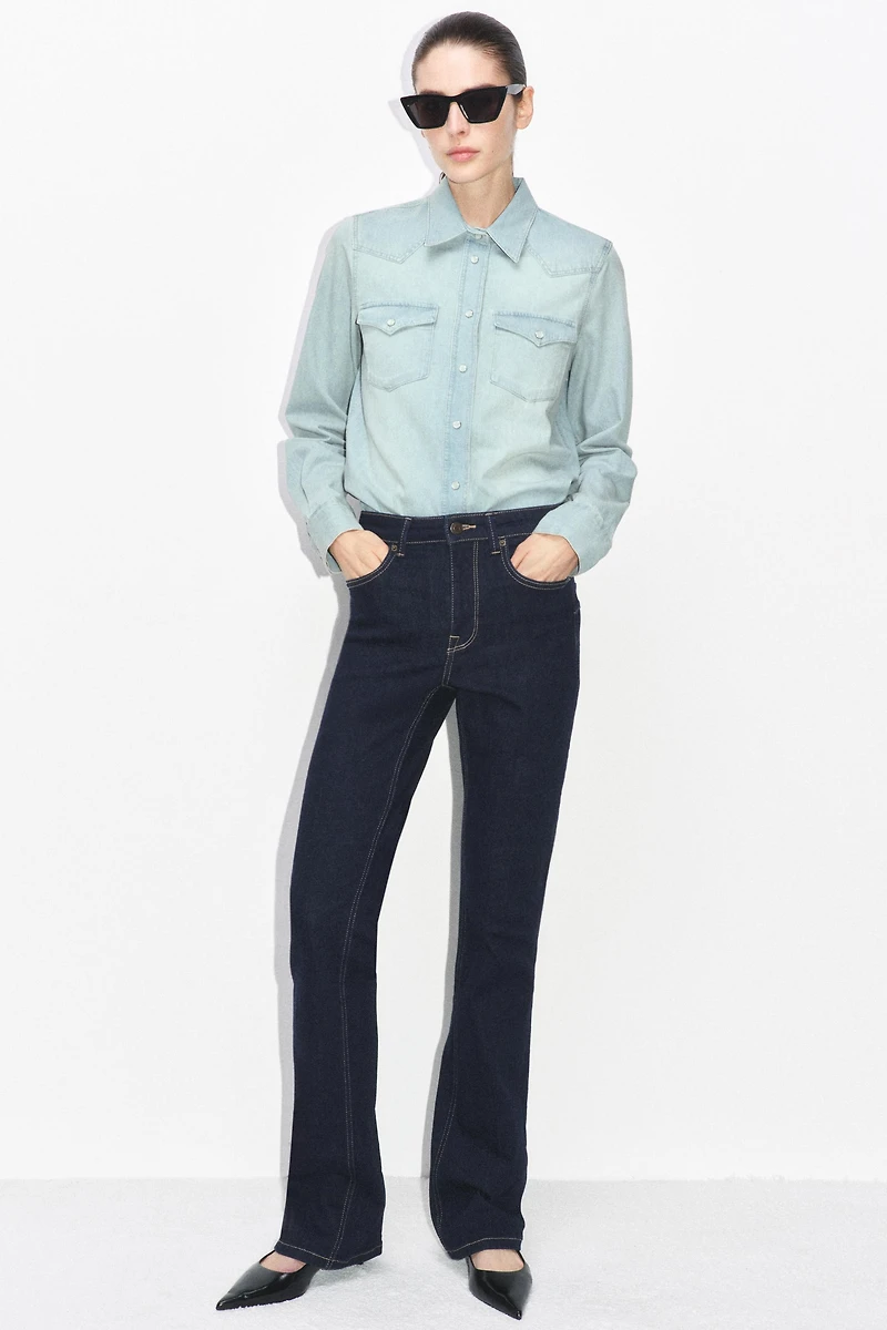 ZW COLLECTION BOOTCUT MID-RISE JEANS