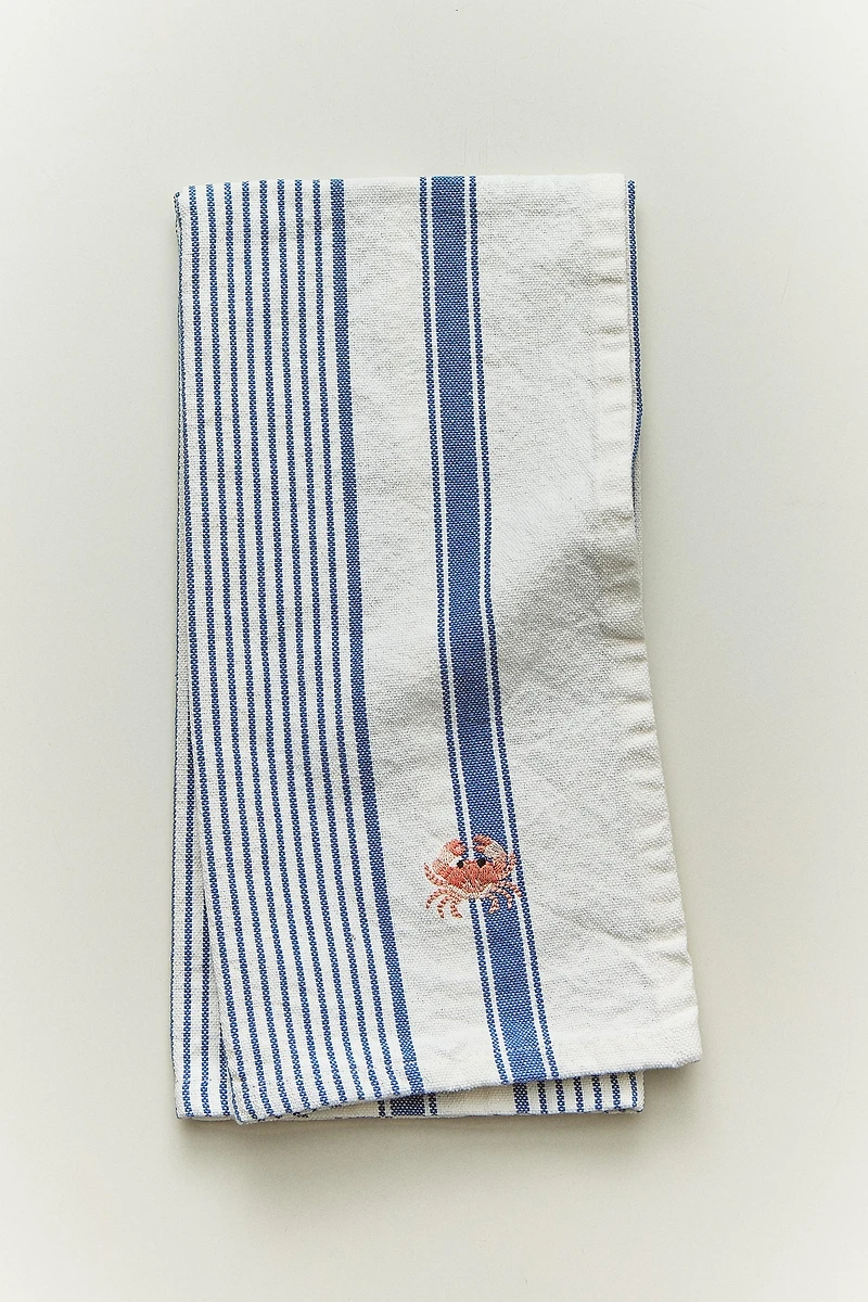 STRIPED CRAB KITCHEN TOWEL