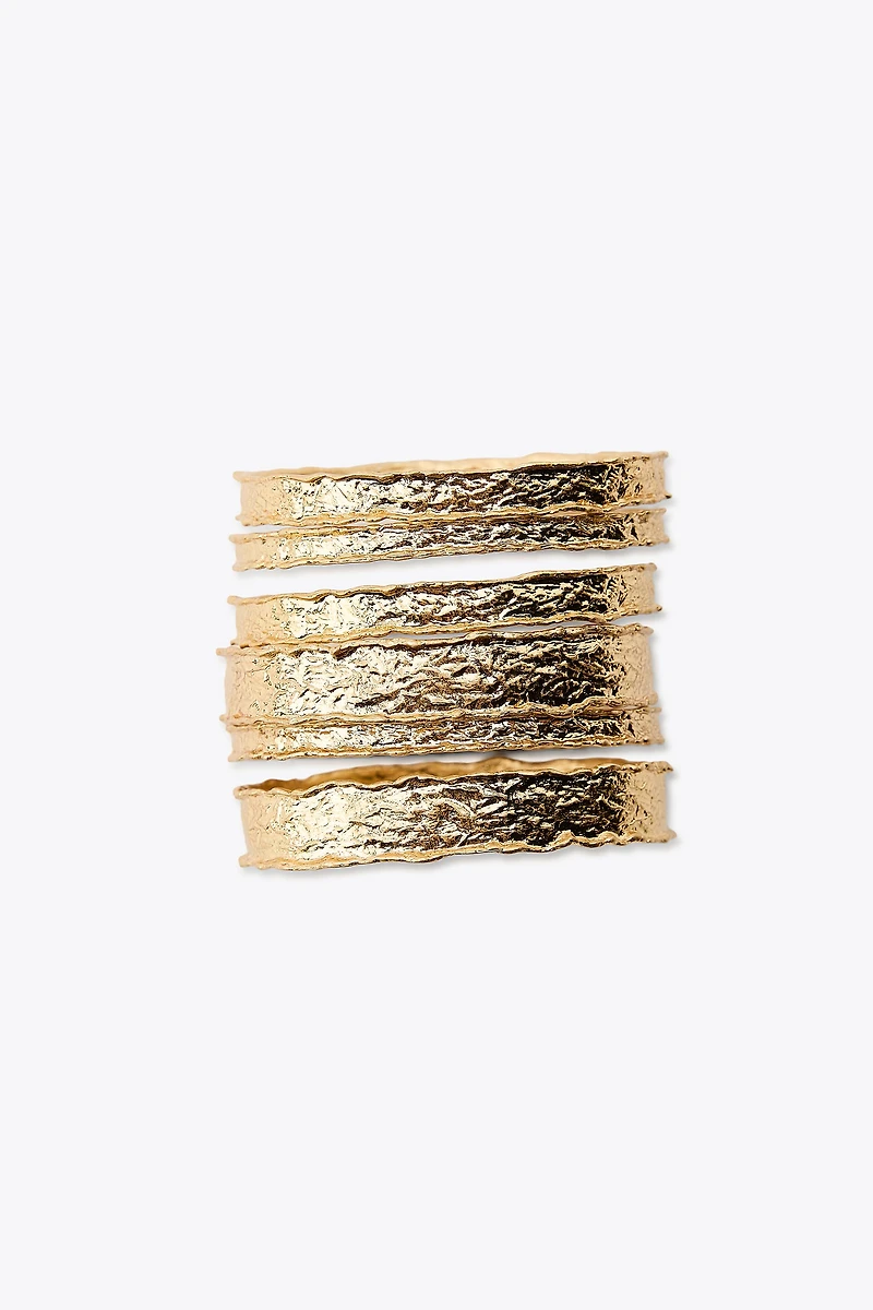 LOT DE BRACELETS TEXTURÉS