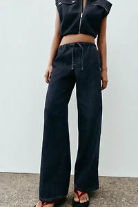 JEAN Z1975 JOGGER JAMBE LARGE TAILLE MOYENNE