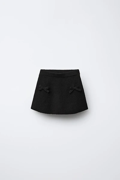 BOW KNIT SKIRT
