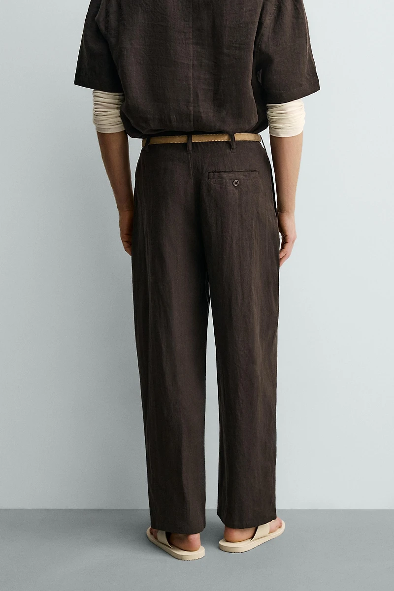 PANTALON RELAXED FIT 100% LIN