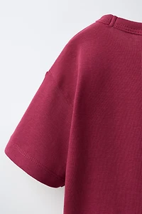 STRIPED BEAR EMBROIDERED T-SHIRT