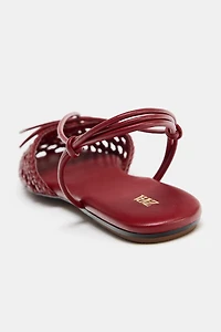 WOVEN SLINGBACK FISHERMAN SANDALS