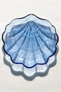 WAVY SHELL GLASS BOWL
