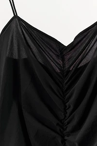 RUCHED SHEER BODYSUIT