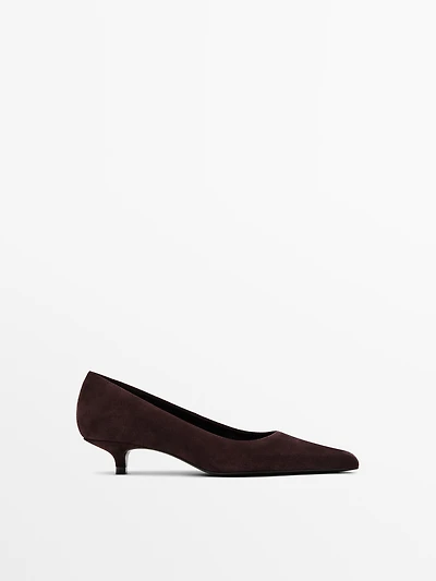 Chaussures à talon en daim