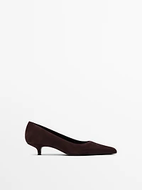 Chaussures à talon en daim