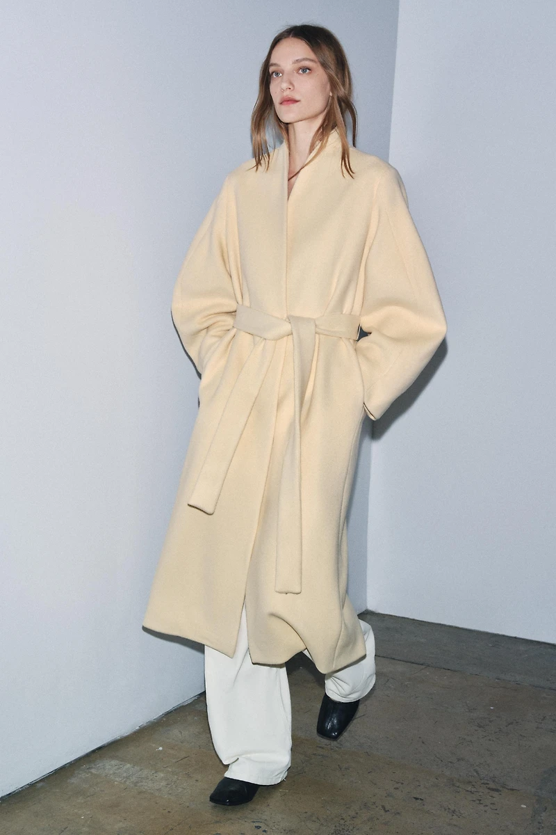 OVERSIZED WOOL BLEND COAT ZW COLLECTION