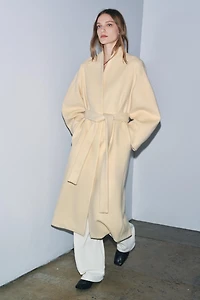 OVERSIZED WOOL BLEND COAT ZW COLLECTION