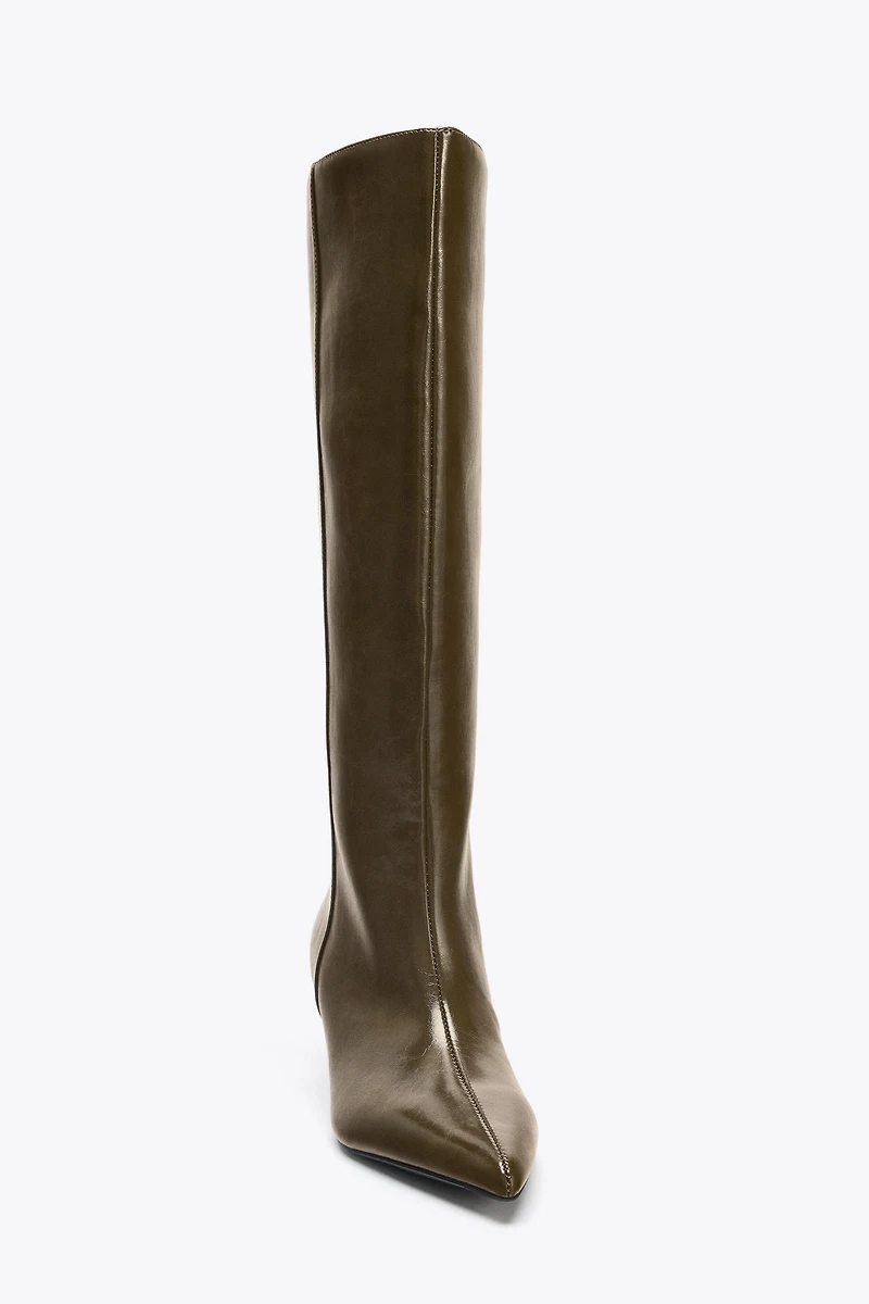 KITTEN HEEL BOOTS