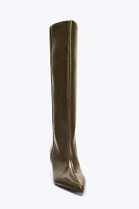 KITTEN HEEL BOOTS