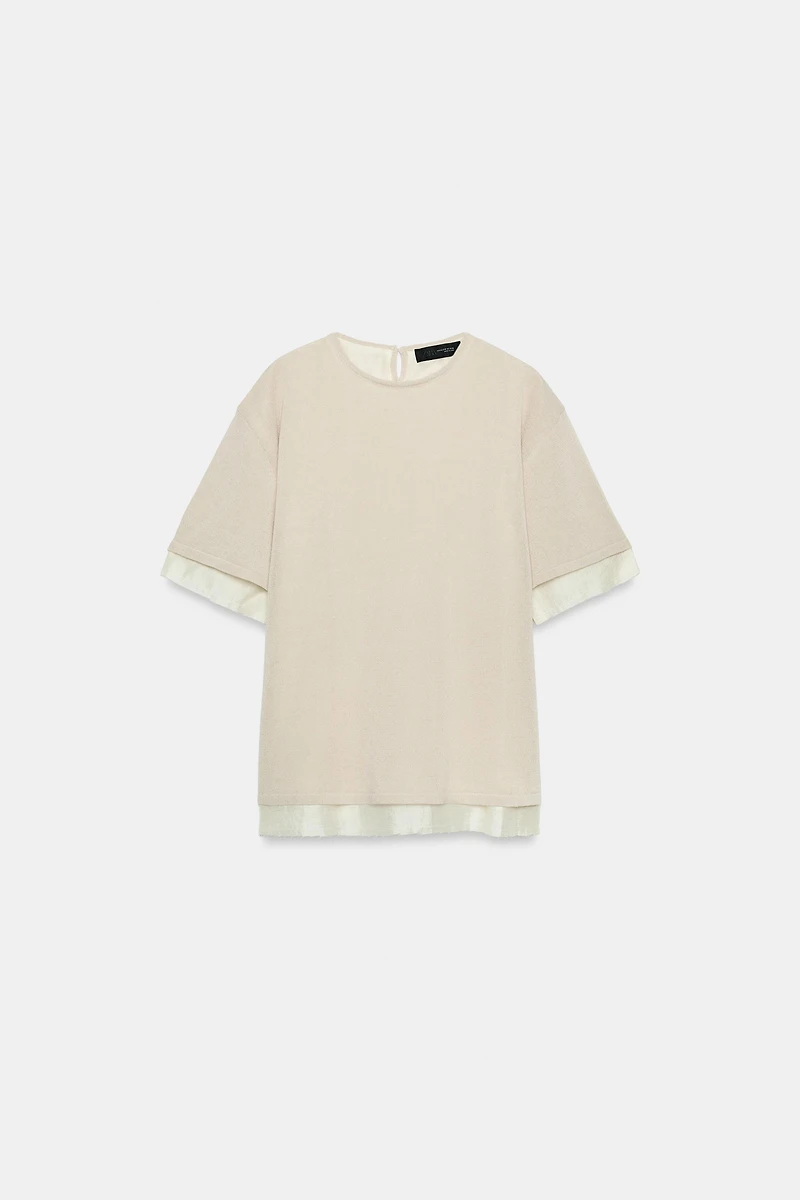 COMBINATION KNIT TOP