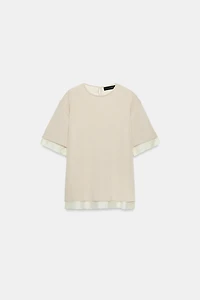 COMBINATION KNIT TOP