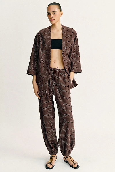 KIMONO PAILLETTES FIL MÉTALLISÉ