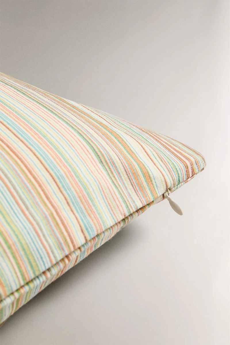STRIPED THROW PILLOW COVER