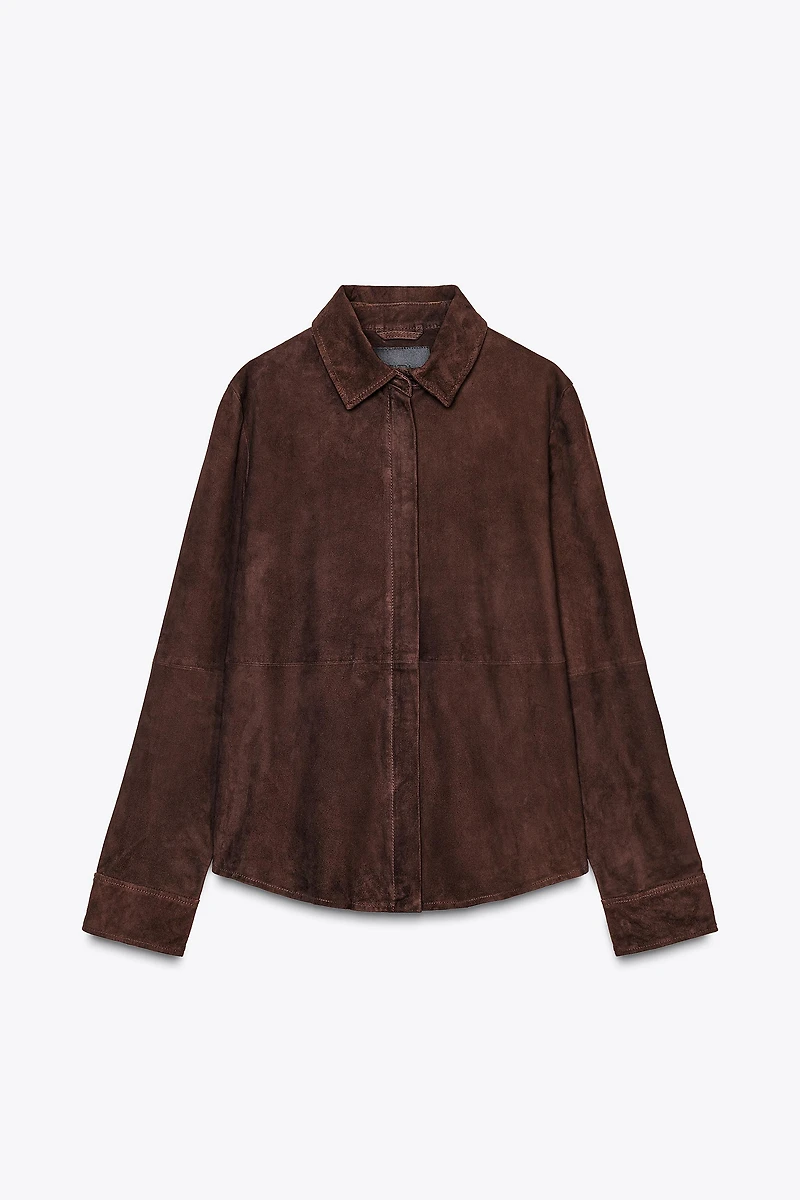 ZW COLLECTION LIMITED EDITION 100% SUEDE OVERSHIRT