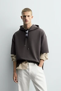 SWEAT INTERLOCK CAPUCHE ÉTIQUETTE