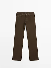 Mid-waist tapered fit jeans