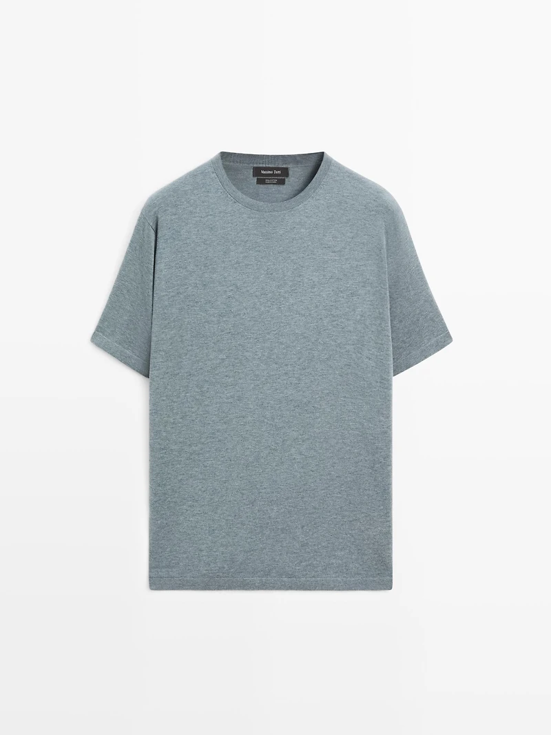 Knit cotton T-shirt