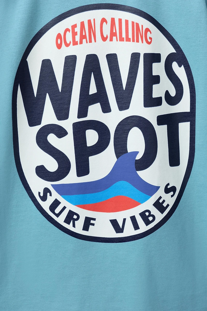 SURF PRINTED T-SHIRT