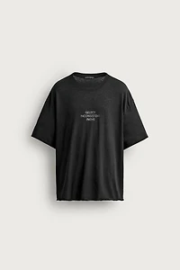 RELAXED FIT WASHED TEXT T-SHIRT