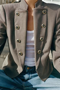 TAILORED BLAZER WITH LAPEL BUTTONS