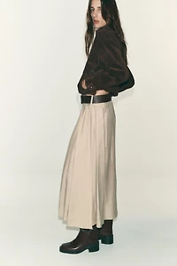 BELTED MIDI SKIRT