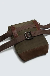 TECHNICAL CROSSBODY BAG WITH LEATHER DETAILS AARON LEVINE X ZARA