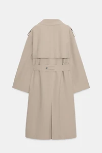 TRENCH LONG CEINTURÉ WINDPROOF WATER REPELLENT